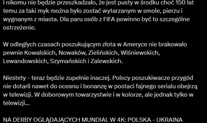 HIT! Jacek Laskowski WRÓCIŁ DO MUNDIALU W 4K i tak zapowiedział mecz z Ukrainą xD